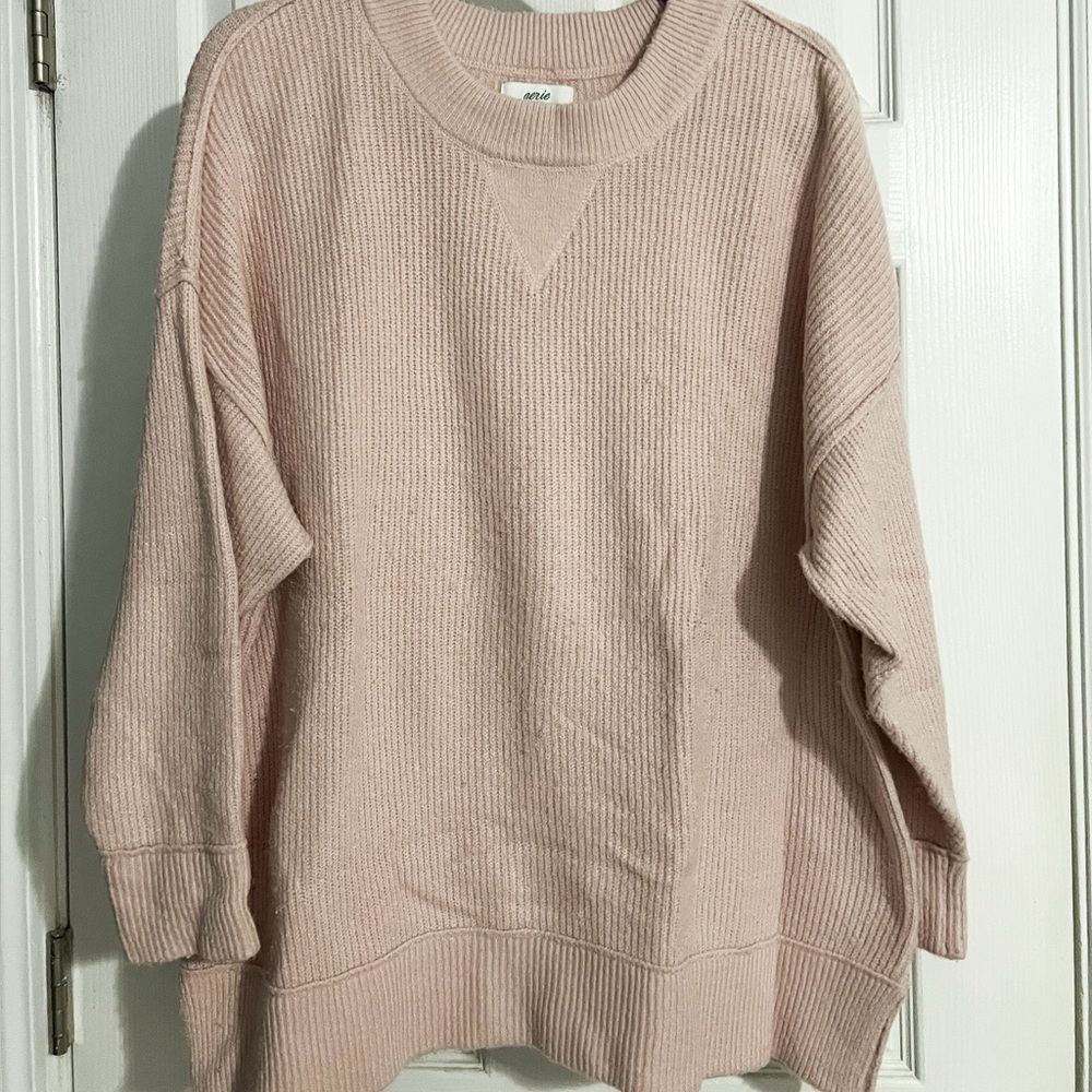 Aerie Soft Pink Knit Sweater